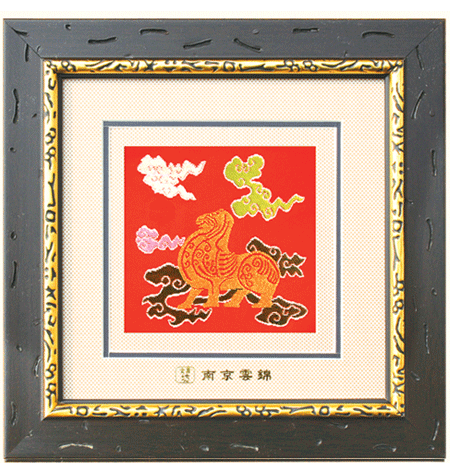 五彩辟邪框画