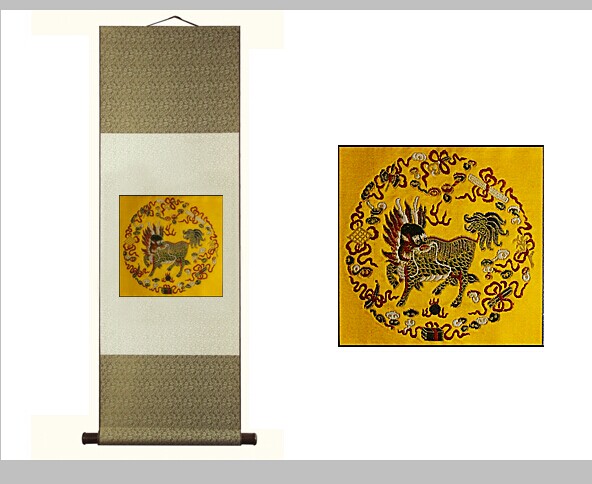 四则八宝麒麟卷轴