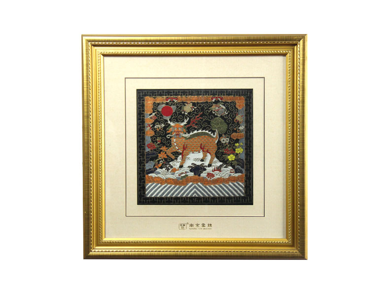 云锦武一品框画