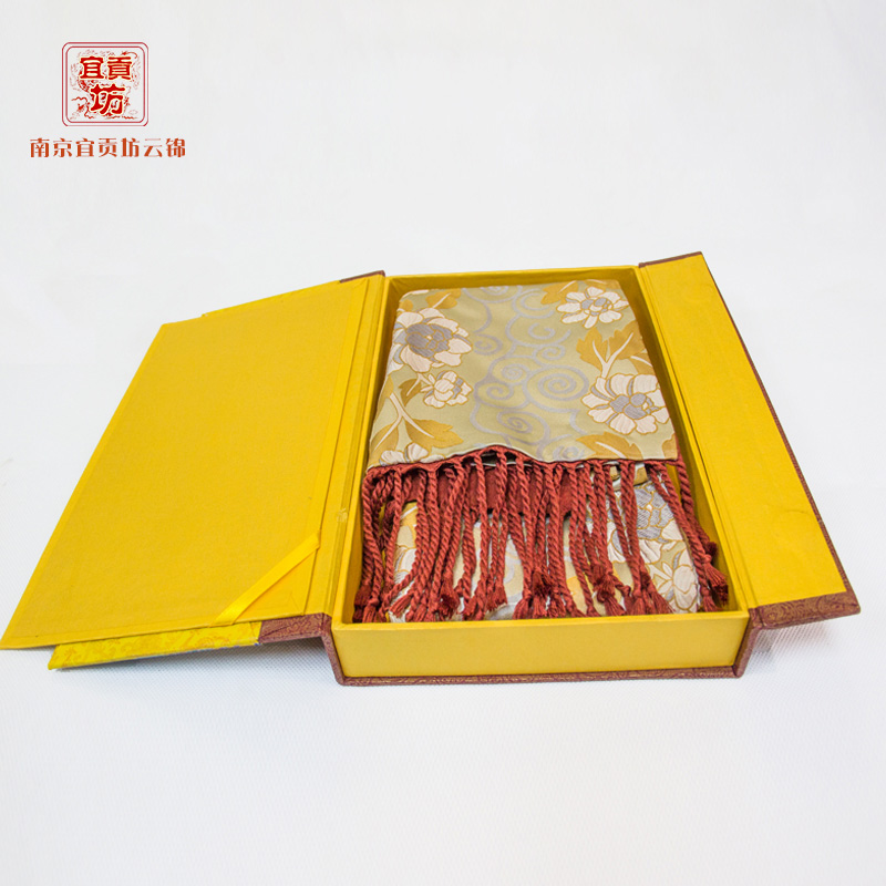 云锦真丝拉绒围巾